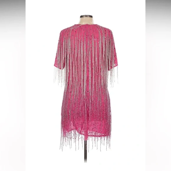 Nasty Gal Tassel Beaded Mini Shift Pink Dress 12 is available for purchase  on au PAY Market - Imported Goods Online Store Co.Ltd. | au PAY Market